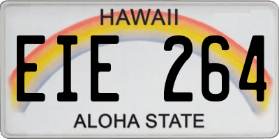 HI license plate EIE264