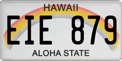 HI license plate EIE879