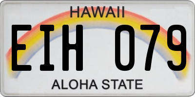 HI license plate EIH079