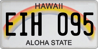 HI license plate EIH095