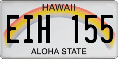 HI license plate EIH155