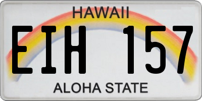 HI license plate EIH157