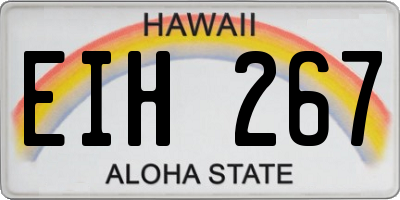 HI license plate EIH267