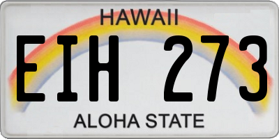 HI license plate EIH273