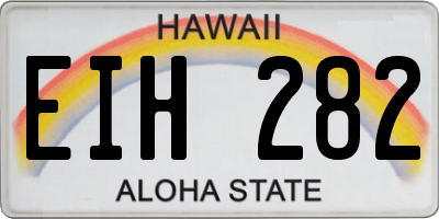 HI license plate EIH282