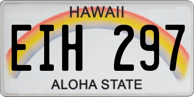 HI license plate EIH297