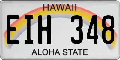 HI license plate EIH348