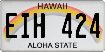 HI license plate EIH424
