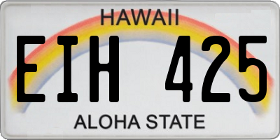 HI license plate EIH425
