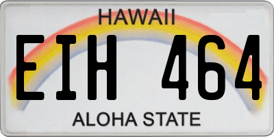 HI license plate EIH464