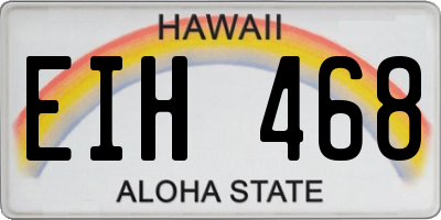HI license plate EIH468