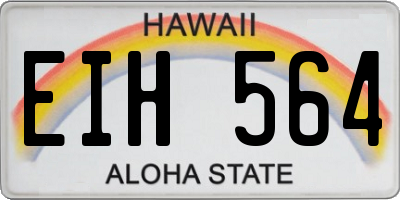 HI license plate EIH564