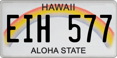 HI license plate EIH577
