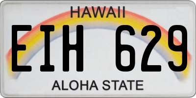HI license plate EIH629