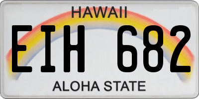 HI license plate EIH682
