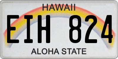 HI license plate EIH824