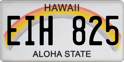 HI license plate EIH825
