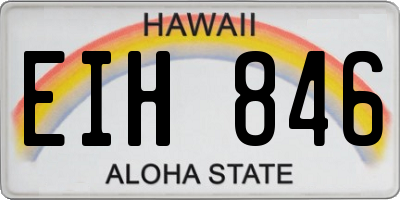 HI license plate EIH846