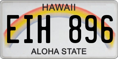 HI license plate EIH896
