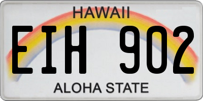 HI license plate EIH902