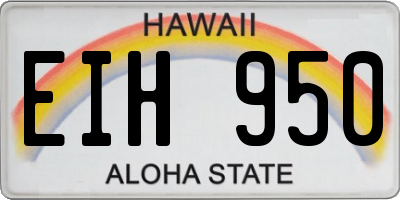 HI license plate EIH950