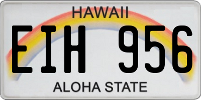 HI license plate EIH956