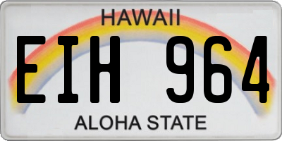 HI license plate EIH964