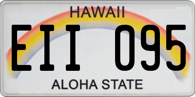 HI license plate EII095
