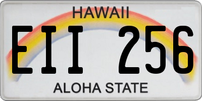 HI license plate EII256