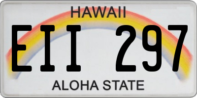 HI license plate EII297