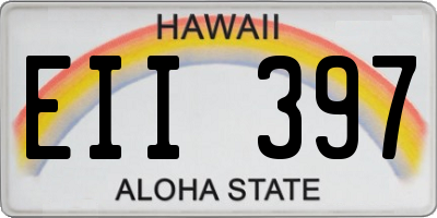 HI license plate EII397