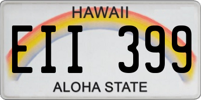 HI license plate EII399