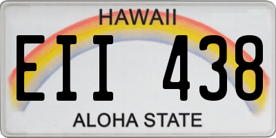 HI license plate EII438