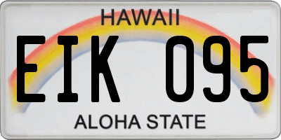 HI license plate EIK095