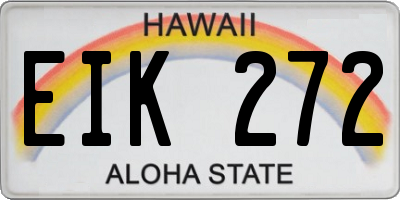 HI license plate EIK272