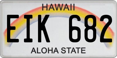 HI license plate EIK682
