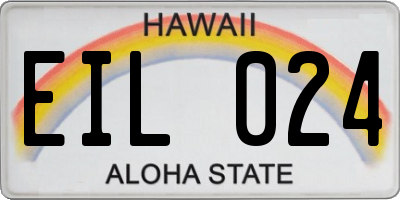 HI license plate EIL024