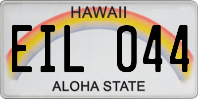 HI license plate EIL044