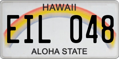 HI license plate EIL048