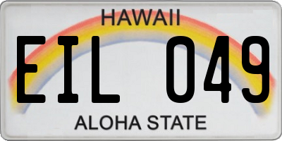 HI license plate EIL049