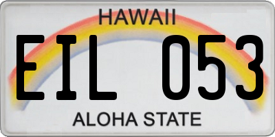 HI license plate EIL053