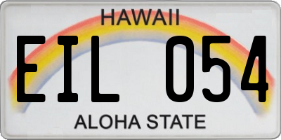 HI license plate EIL054