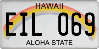 HI license plate EIL069