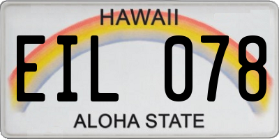 HI license plate EIL078