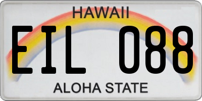 HI license plate EIL088