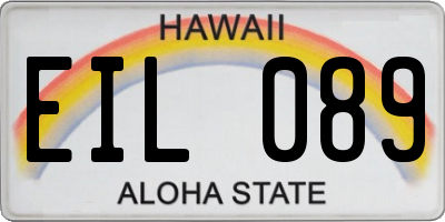 HI license plate EIL089