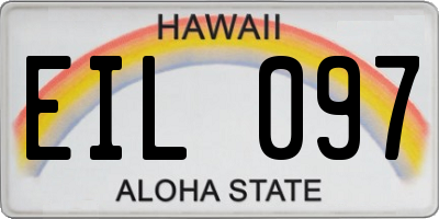 HI license plate EIL097