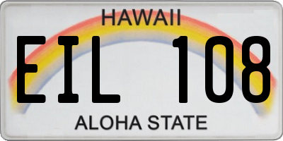 HI license plate EIL108