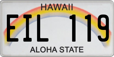 HI license plate EIL119