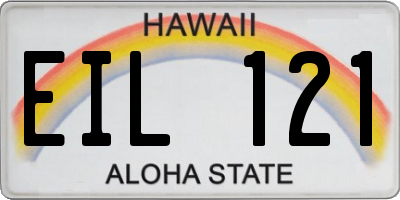 HI license plate EIL121